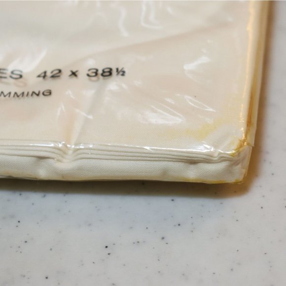 NWD Vtg Stevens Beauticale Cotton 200 Thread (2) Cream Pillow Cases 42 x 38.5 - Picture 9 of 9